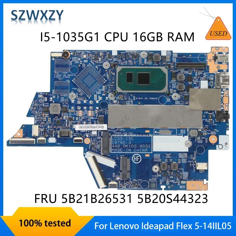 Lenovo Ideapad Flex Ʈ , I5-1035G1 CPU, 16GB RAM LC55-15C, 19792-3 FRU, 5-14IIL05, 5B21B26531, 5B20S4432